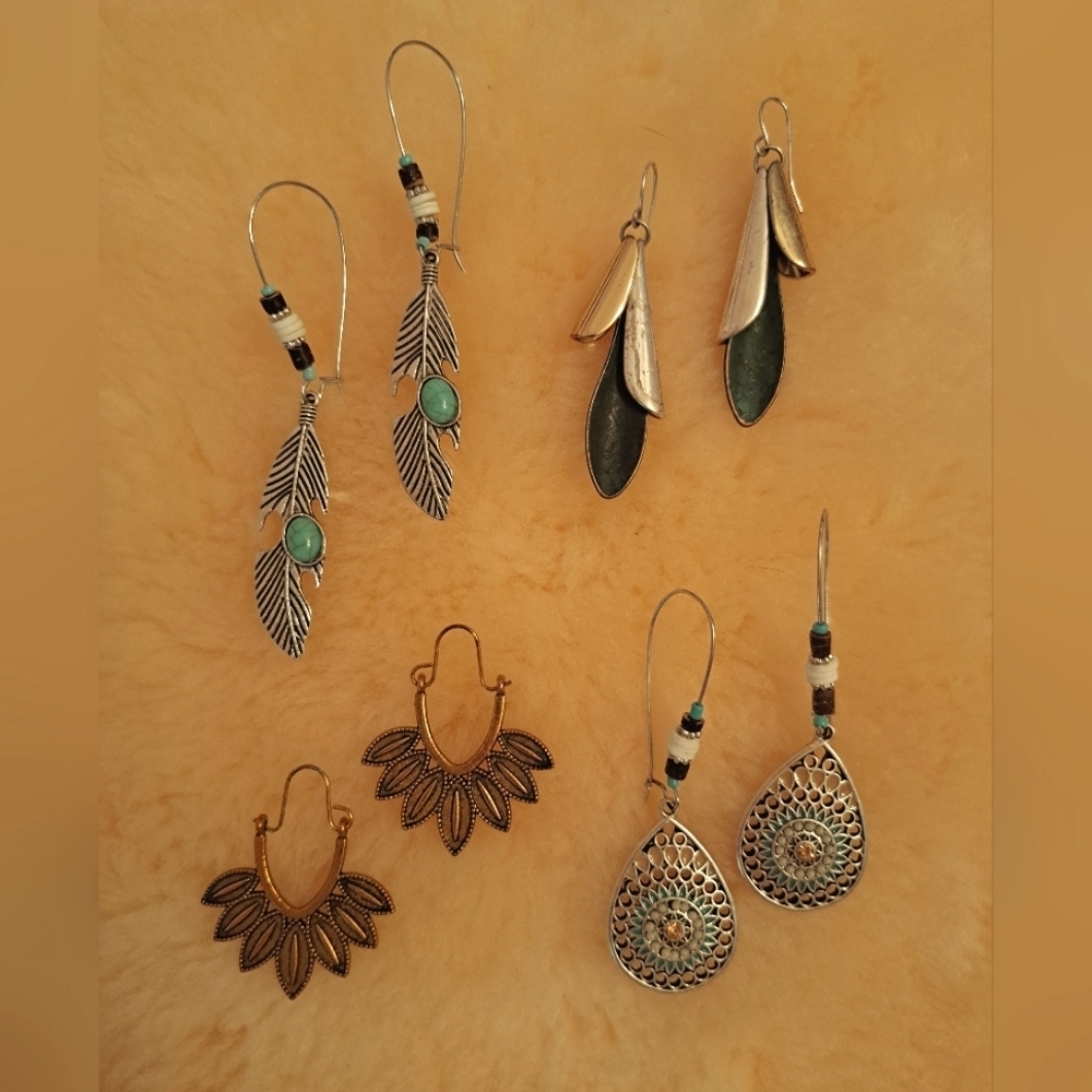💎 BOHO Earrings 4 Pair 💎